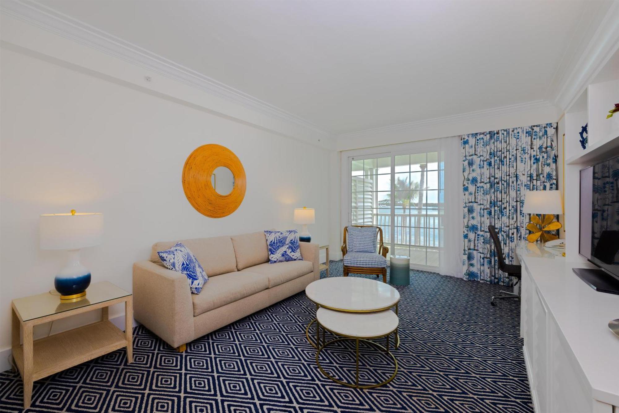 Oceanfront Veranda One Bedroom Suite One King Primary or One Queen Pullout Sofa
